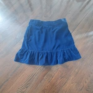 Jcrew size 6 navy velvet skirt